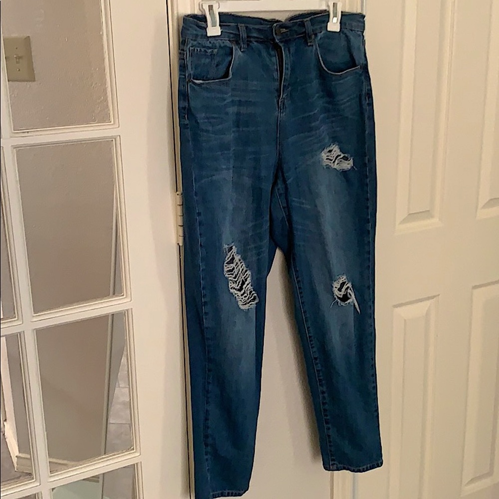 Torrid stretchy high waisted blue jeans